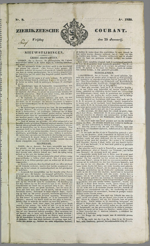 Zierikzeesche Courant 1839-01-25