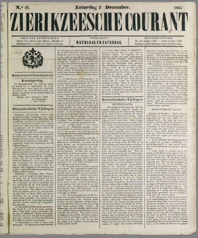 Zierikzeesche Courant 1864-12-03