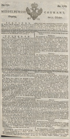 Middelburgsche Courant 1769-10-31