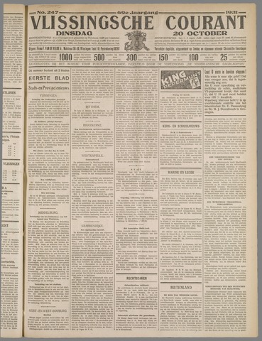 Vlissingse Courant 1931-10-20