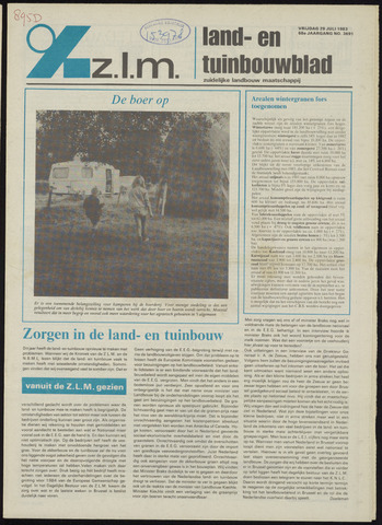 Zeeuwsch landbouwblad ... ZLM land- en tuinbouwblad 1983-07-29