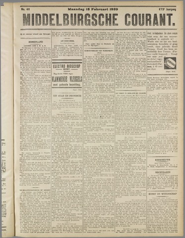 Middelburgsche Courant 1929-02-18