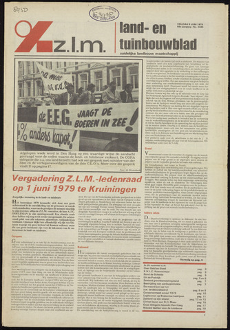 Zeeuwsch landbouwblad ... ZLM land- en tuinbouwblad 1979-06-08