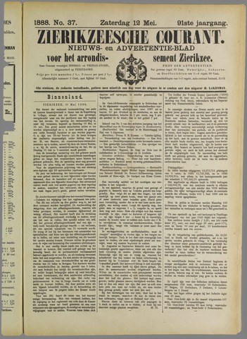Zierikzeesche Courant 1888-05-12