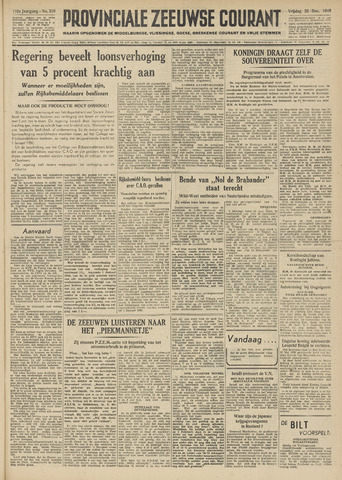 Provinciale Zeeuwse Courant 1949-12-23