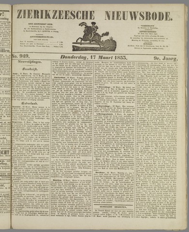 Zierikzeesche Nieuwsbode 1853-03-17