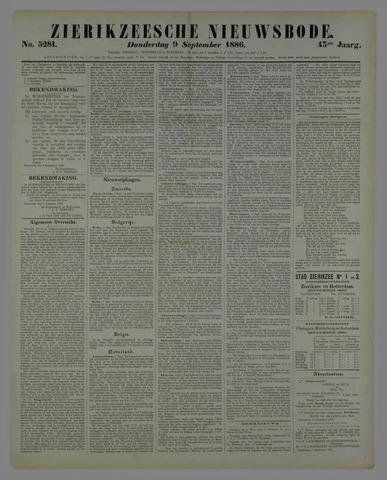 Zierikzeesche Nieuwsbode 1886-09-09