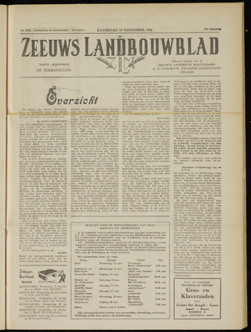 Zeeuwsch landbouwblad ... ZLM land- en tuinbouwblad 1956-11-17