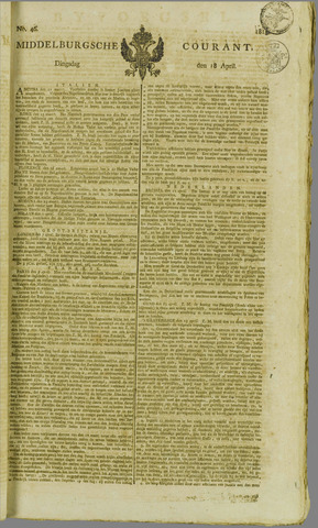 Middelburgsche Courant 1815-04-18