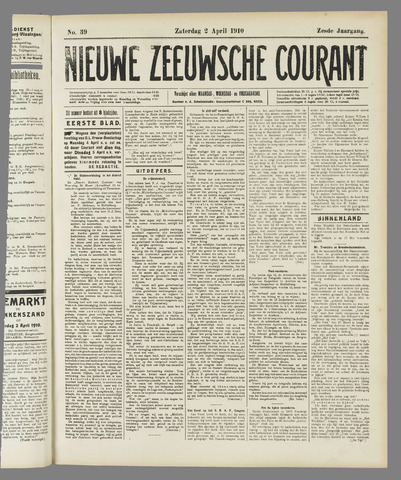 Nieuwe Zeeuwsche Courant 1910-04-02