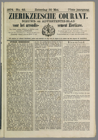 Zierikzeesche Courant 1874-05-30
