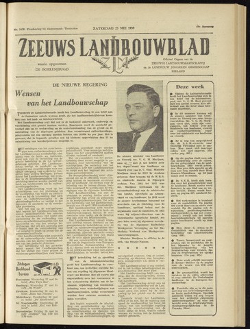 Zeeuwsch landbouwblad ... ZLM land- en tuinbouwblad 1959-05-23