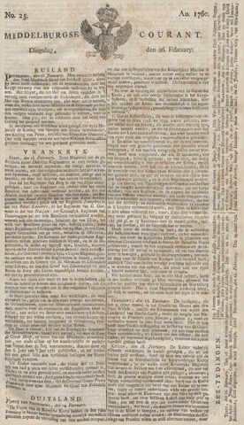 Middelburgsche Courant 1760-02-26