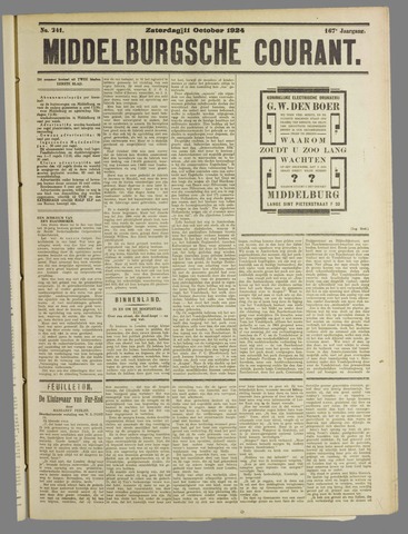 Middelburgsche Courant 1924-10-11
