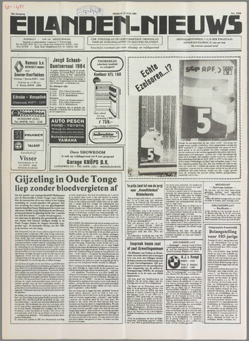 Eilanden-nieuws. Christelijk streekblad op gereformeerde grondslag 1984-06-15