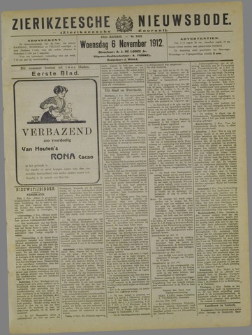 Zierikzeesche Nieuwsbode 1912-11-06