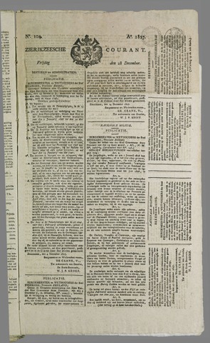 Zierikzeesche Courant 1827-12-28