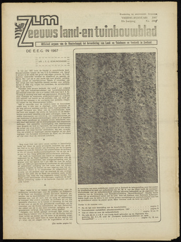 Zeeuwsch landbouwblad ... ZLM land- en tuinbouwblad 1967-01-20