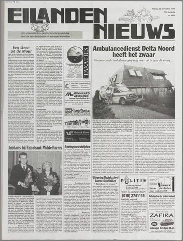 Eilanden-nieuws. Christelijk streekblad op gereformeerde grondslag 1999-11-12