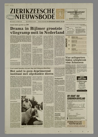Zierikzeesche Nieuwsbode 1992-10-05