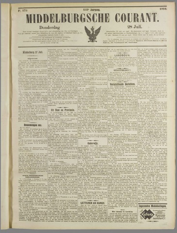 Middelburgsche Courant 1910-07-28