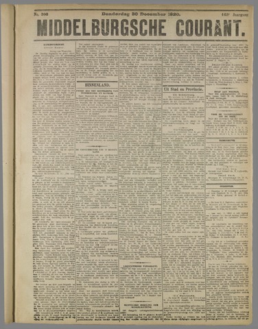 Middelburgsche Courant 1920-12-30