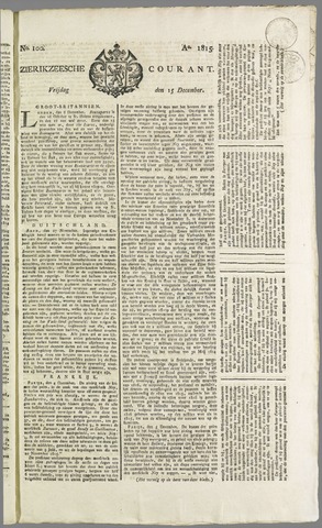 Zierikzeesche Courant 1815-12-15
