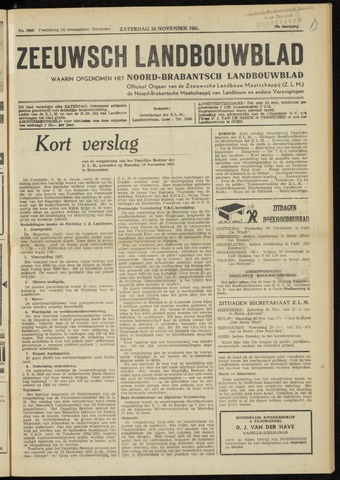 Zeeuwsch landbouwblad ... ZLM land- en tuinbouwblad 1951-11-24