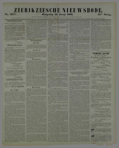 Zierikzeesche Nieuwsbode 1886-06-22