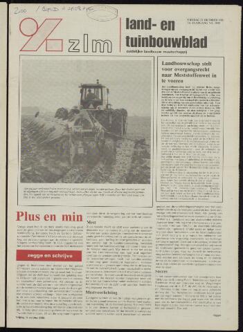 Zeeuwsch landbouwblad ... ZLM land- en tuinbouwblad 1986-10-31