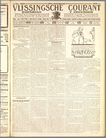 Vlissingse Courant 1921-12-07
