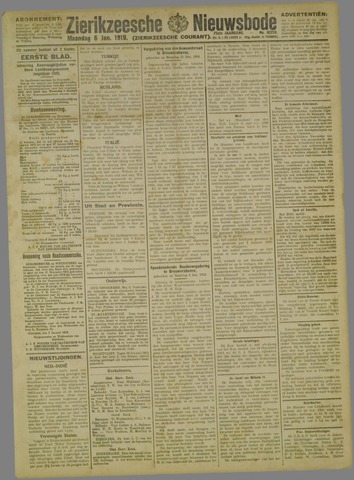 Zierikzeesche Nieuwsbode 1919-01-06