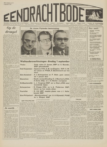 Eendrachtbode (1945-heden)/Mededeelingenblad voor het eiland Tholen (1944/45) 1970-09-03