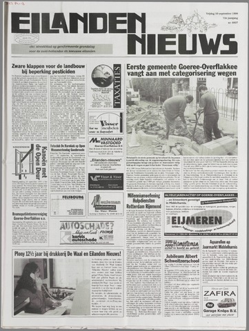 Eilanden-nieuws. Christelijk streekblad op gereformeerde grondslag 1999-09-10
