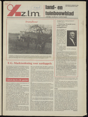 Zeeuwsch landbouwblad ... ZLM land- en tuinbouwblad 1983-01-21