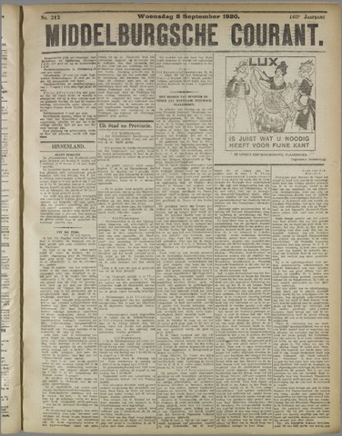 Middelburgsche Courant 1920-09-08