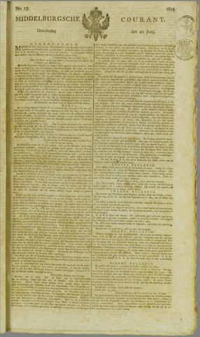 Middelburgsche Courant 1815-06-22