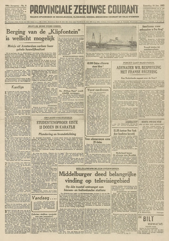 Provinciale Zeeuwse Courant 1953-01-10