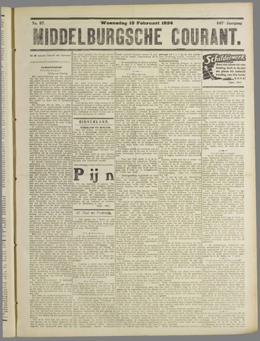 Middelburgsche Courant 1924-02-13