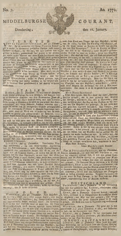 Middelburgsche Courant 1772-01-16