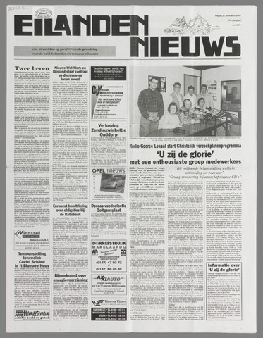 Eilanden-nieuws. Christelijk streekblad op gereformeerde grondslag 2003-11-21
