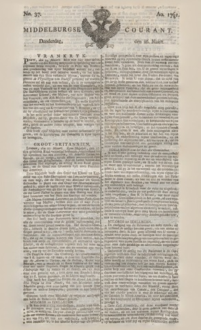 Middelburgsche Courant 1761-03-26