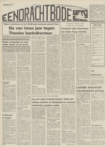 Eendrachtbode /Mededeelingenblad voor het eiland Tholen 1976-04-08