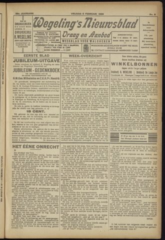 Zeeuwsch Nieuwsblad/Wegeling’s Nieuwsblad 1926-02-05