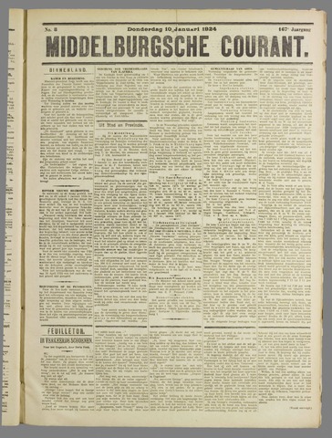 Middelburgsche Courant 1924-01-10