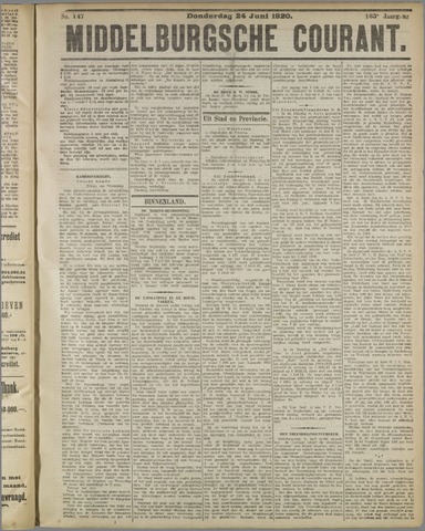 Middelburgsche Courant 1920-06-24