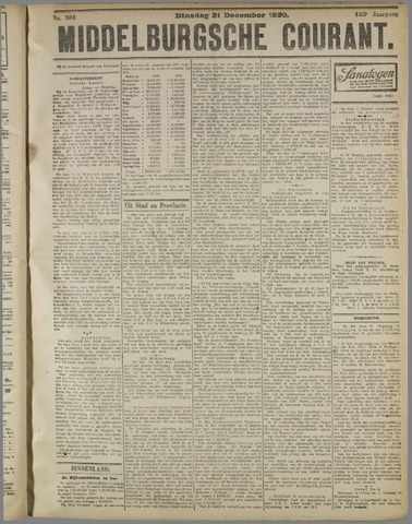 Middelburgsche Courant 1920-12-21