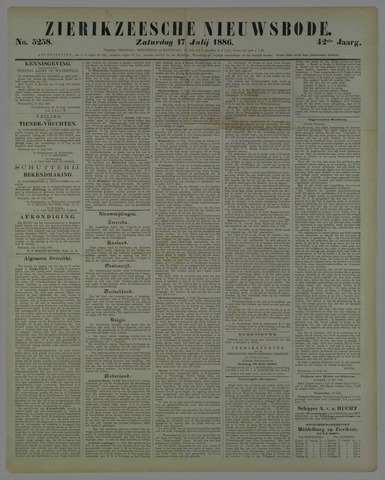 Zierikzeesche Nieuwsbode 1886-07-17