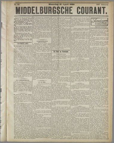 Middelburgsche Courant 1920-04-19