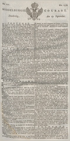 Middelburgsche Courant 1778-09-17